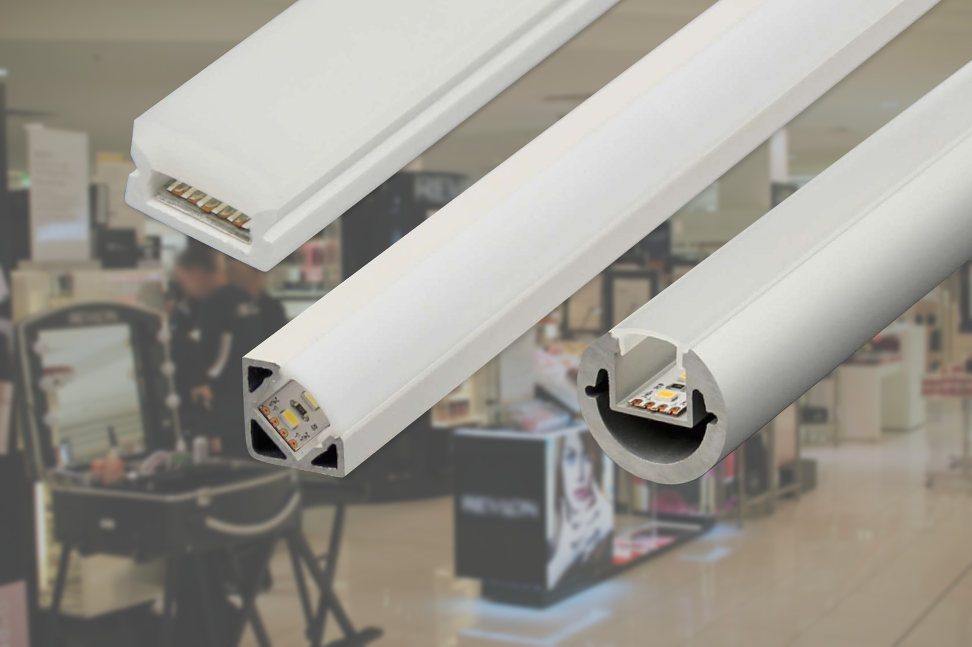 ALU LED Profile For ceiling or baseboard