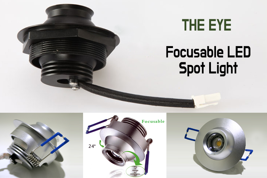 LED Focusable Spot light for Showcase